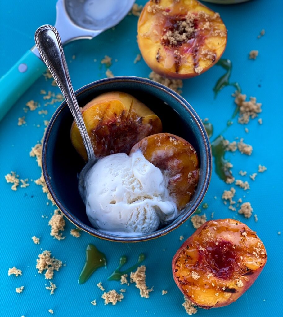 Grilled peaches are perfect for the summertime! Or any time, really. 