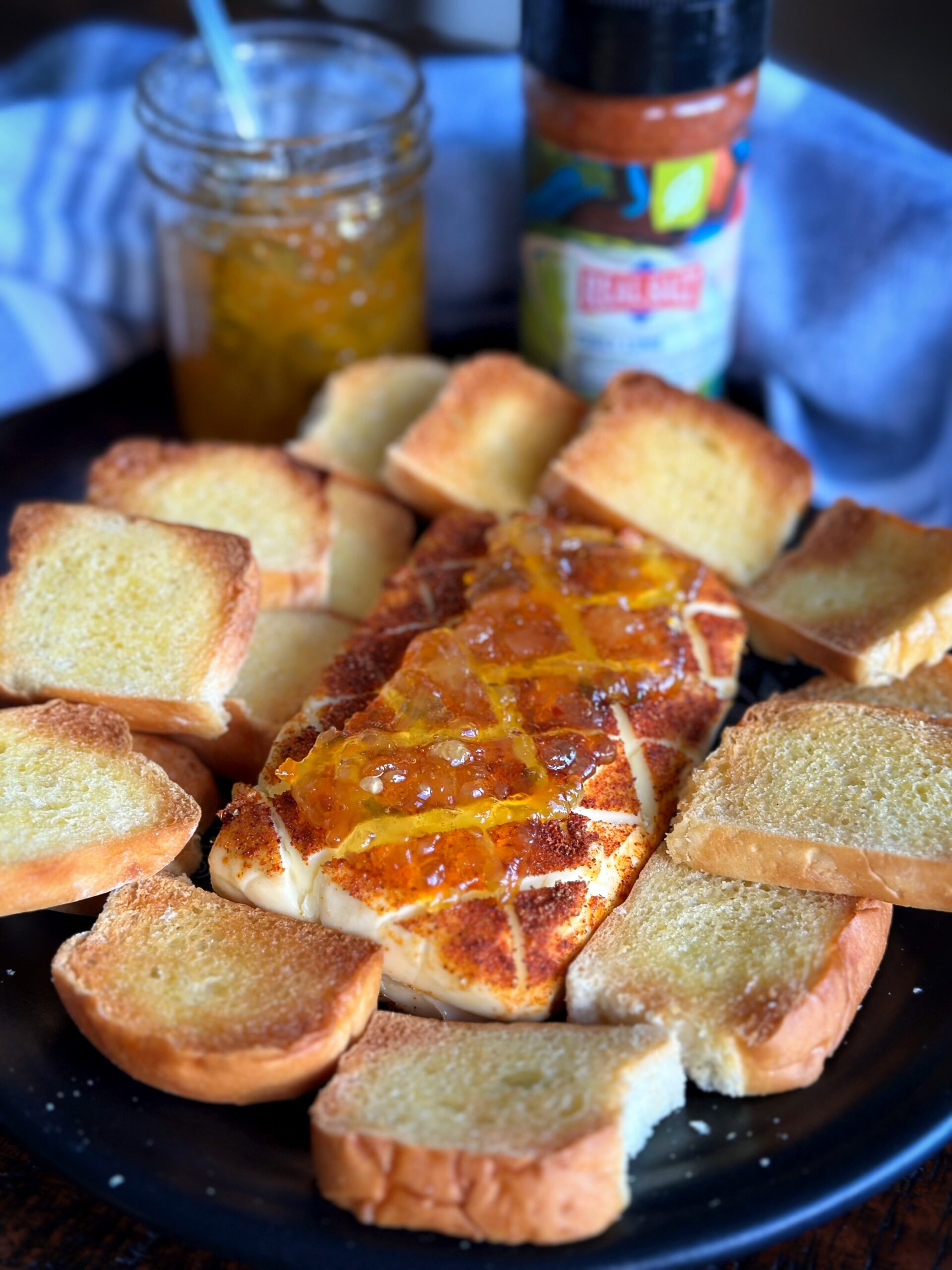 Smoked Cream Cheese with Pepper Jelly